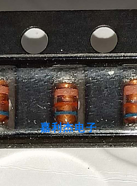 进口贴片RLZJTE-116.2C 棕红蓝三色环稳压0.5W6.2V二极管LL34玻璃