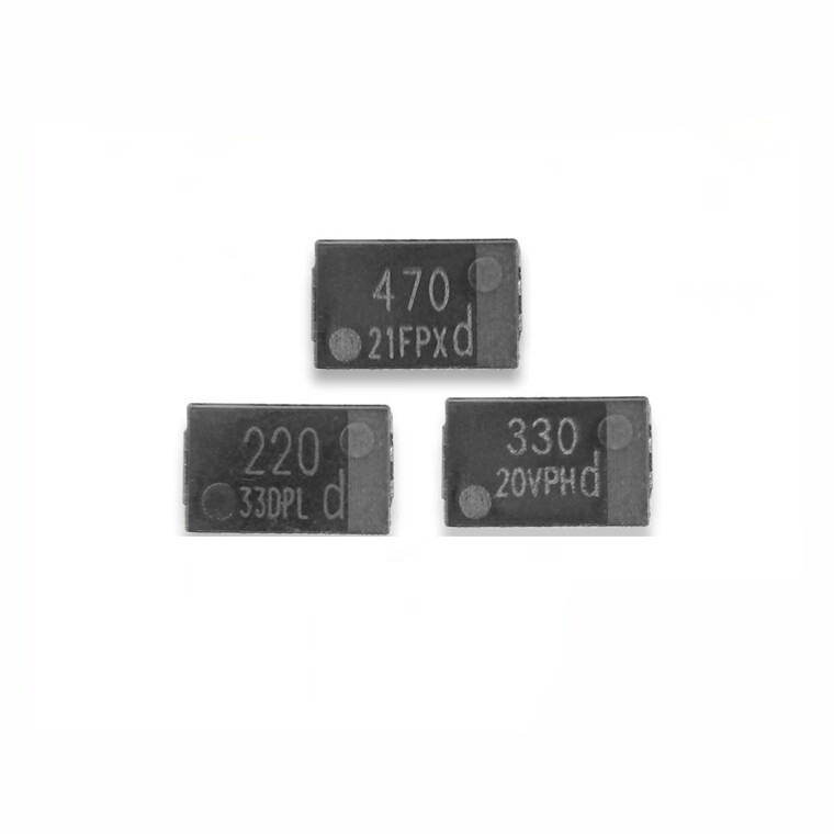 贴片470UF 330UF 220UF带d钽电容固态低ESR笔记本进口散装5只包邮