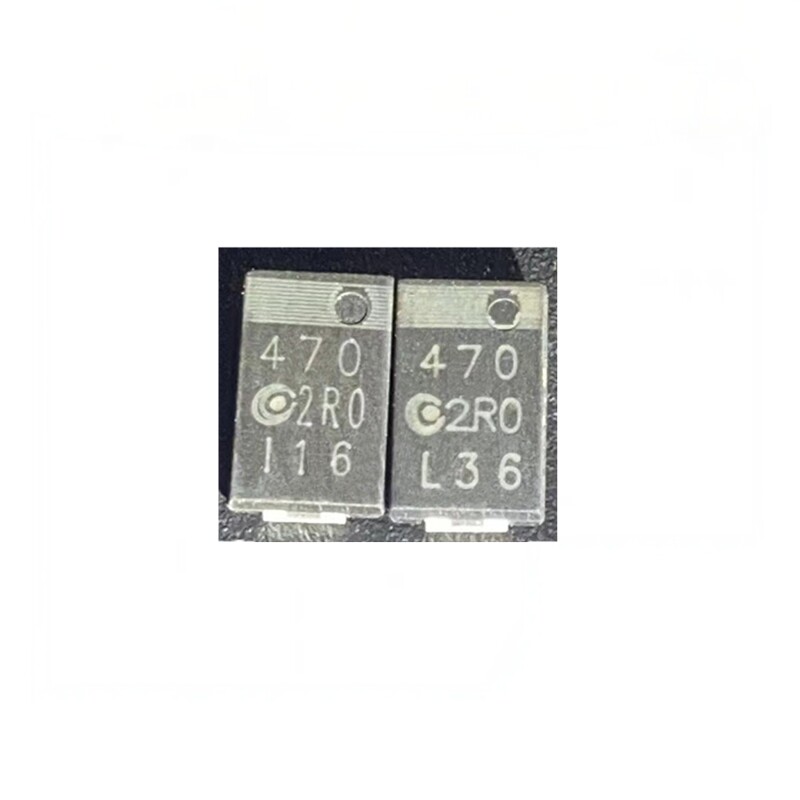贴片470 2R0聚合物散新散装黑色笔记本CPU松下钽电容二极管D型2V