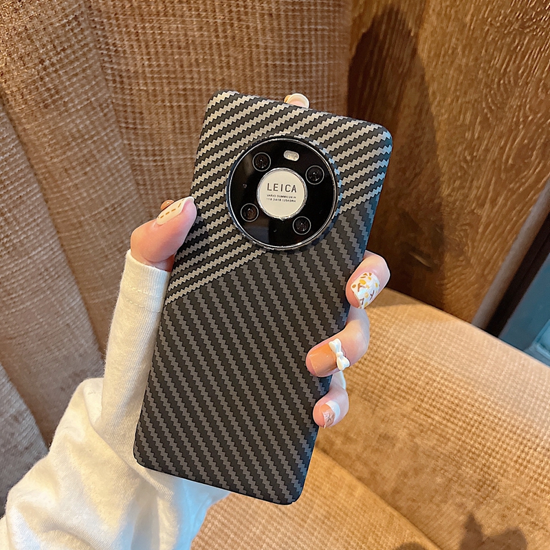 奢华高级感适用华为mate40pro手机壳新款mate50pro碳纤维p50/p40潮E超薄5G情侣30网红荣耀50/60/7套9nova10/8