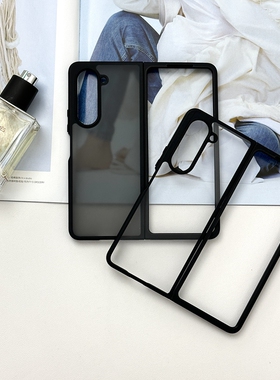 硅胶软壳适用三星zfold5手机保护壳磨砂透明fpld4全包防摔foid五fod四z fold折叠屏外壳zflod套galaxyfold男f