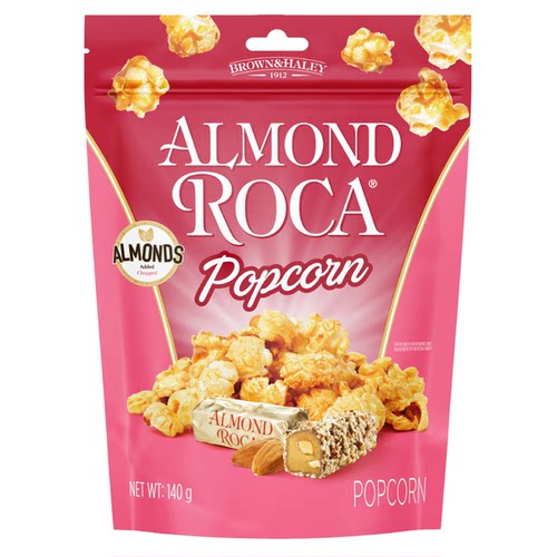 CARAMEL ROCA乐家杏仁爆谷经典原味140g办公室休闲礼盒装坚果进口