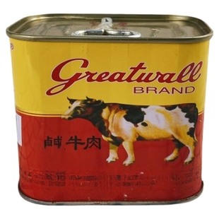 香港进口长城牌咸牛肉午餐肉罐头340G早餐三明治面包寿司美味配料