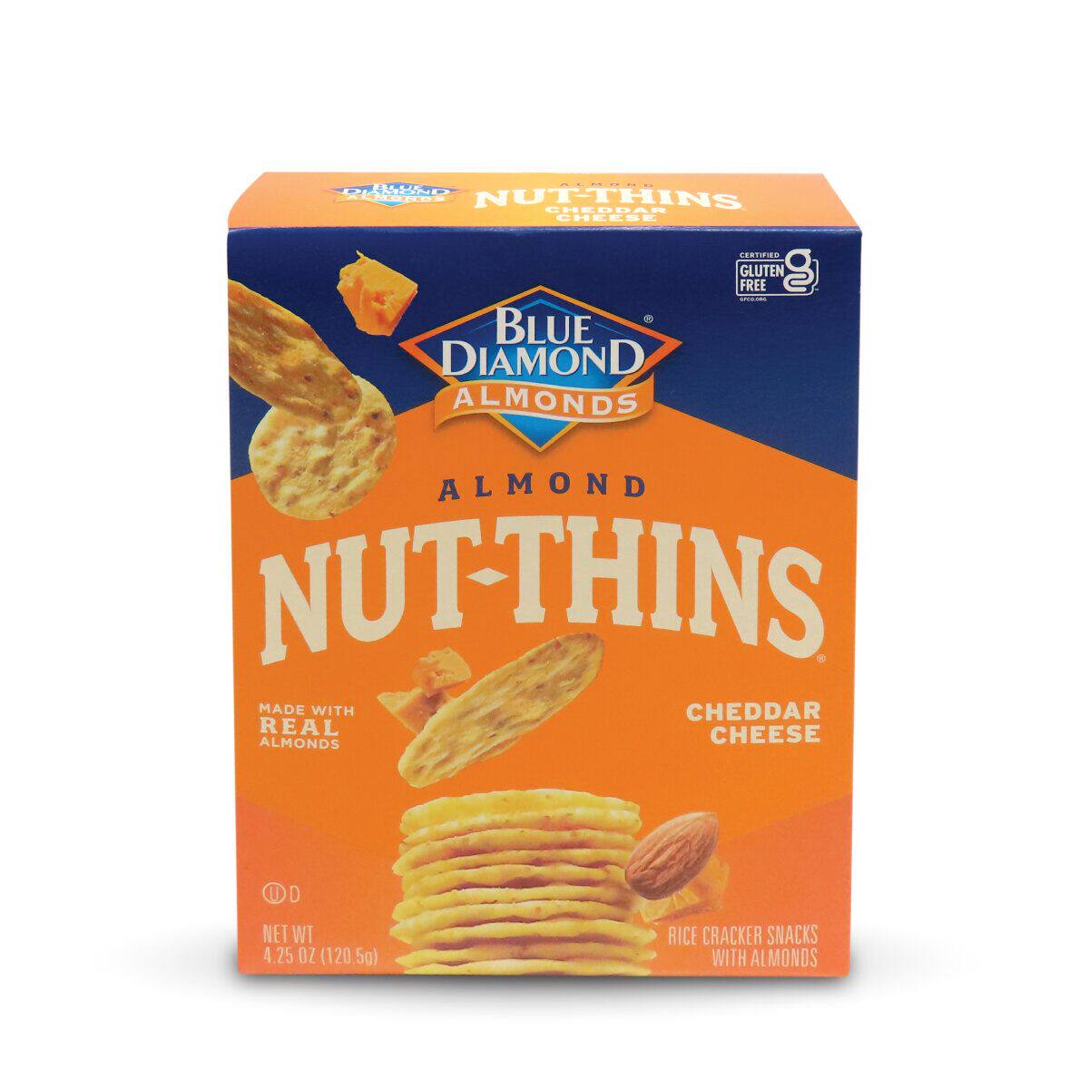 NUT-THINS杏仁薄脆芝士味120.5克薄脆饼干进口苏打饼干盒装进口版