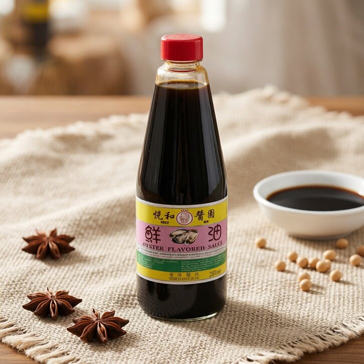 永乐悦和鲜蚝油炒菜调料调味品瓶装香港和风海鲜烹饪280g家用酱类