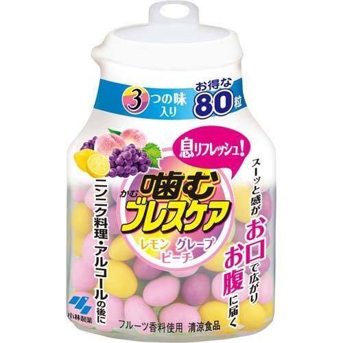 小林制药 - 清爽除口气香口糖80粒柠檬葡萄蜜桃味