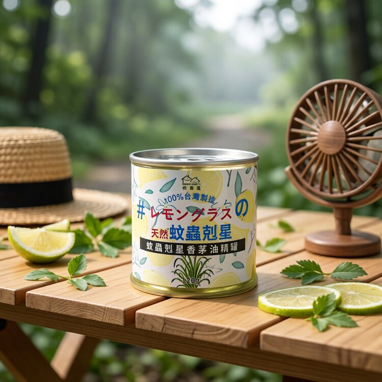 香港进口快乐屋蚊虫香茅油驱蚊消臭精罐120g草本精油配方用得安心
