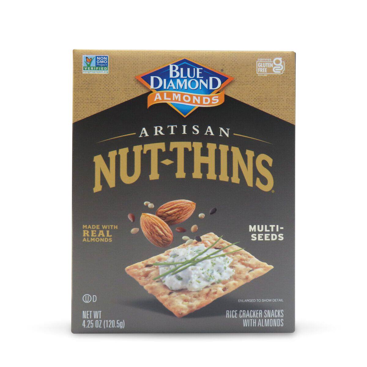 NUT-THINS精巧杏仁薄脆综合种籽120.5克薄脆饼干苏打饼干香脆版
