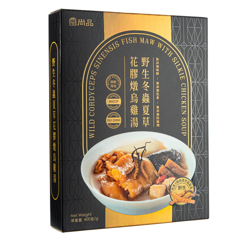 尚品 - 野生冬虫夏草花胶燉乌鸡汤 (中国)(400克)盒装 - 滋阴养顏 粮油调味/速食/干货/烘焙 干货组合/料包/汤包/干货礼盒 原图主图