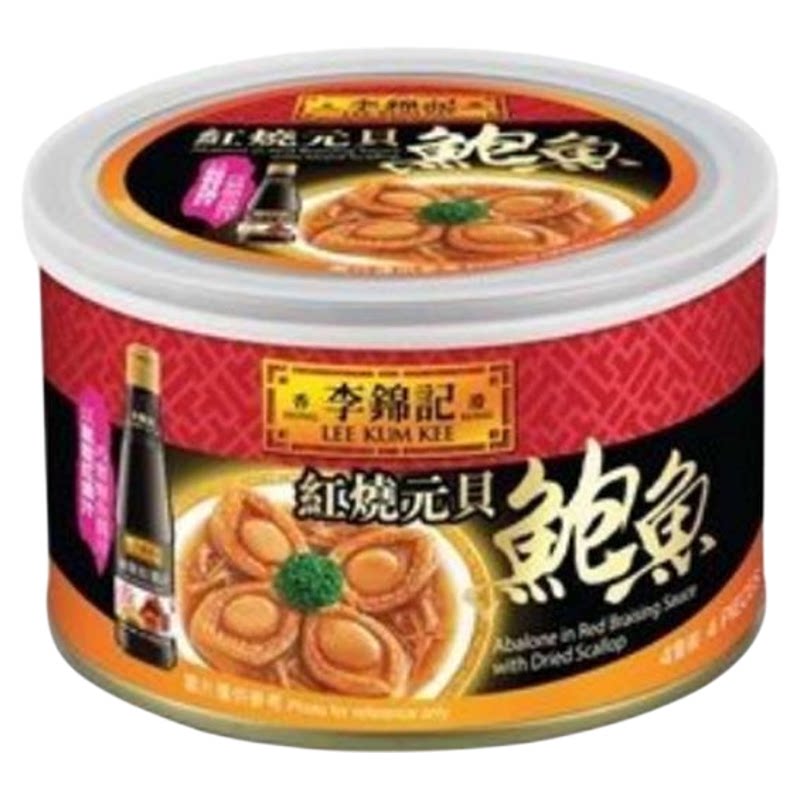 李锦记红烧元贝鲍鱼180gx2秘制红烧汁红烧酱即开即食鲜甜烟韧鲍鱼