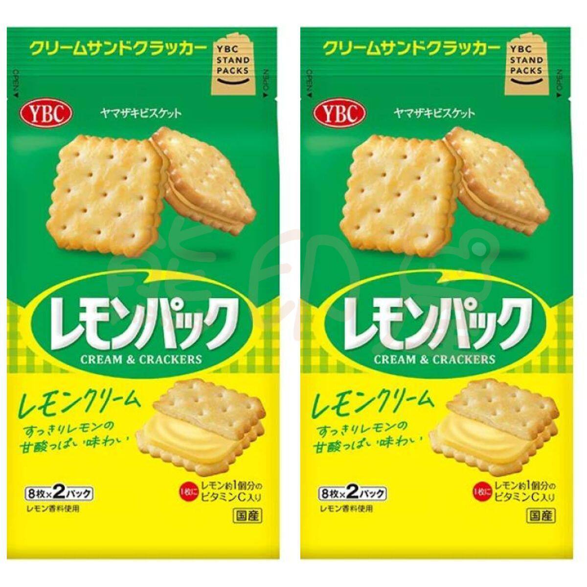 YBC 包装柠檬夹心饼X2进口袋装休闲食品夹心饼干酥脆零食香酥小吃