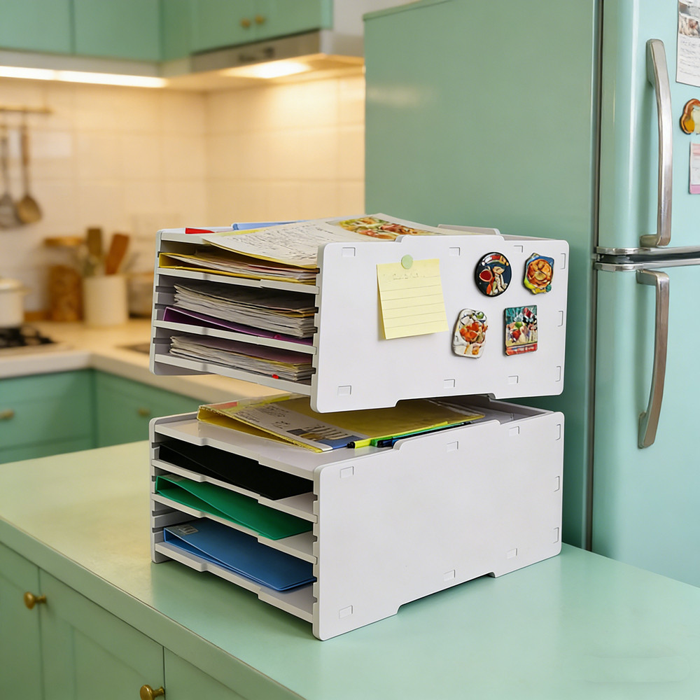 试卷夹办公用品收纳多层文件架框A3A4绘图纸办公室桌面资料可叠加,收纳整理,整理隔板,淘宝优惠券,粉丝福利购,淘宝优惠卷