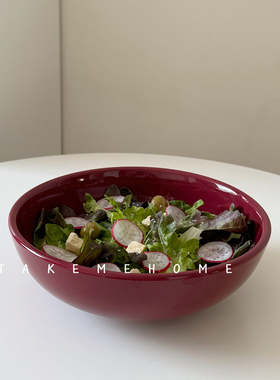 takemehome漂亮陶瓷大汤碗咖喱饭碗沙拉碗家用炖菜碗pho碗深汤碗