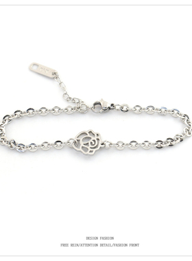 镂空玫瑰花手链女款轻奢小众设计高级感2025新爆款送女友七夕礼物