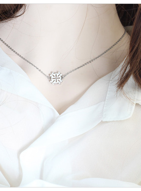 几何米字甜美项链女夏季轻奢小众设计ins风简约精致锁骨链女生潮