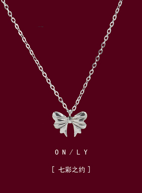 日系小蝴蝶项链女原创设计感轻奢气质百搭小众精致锁骨链颈链潮款