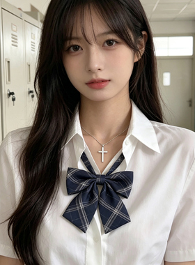 钛钢十字架项链女不掉色吊坠 小众高级感ins潮酷百搭锁骨链配饰品