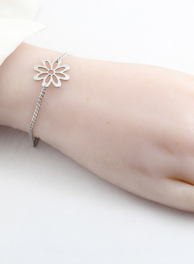 镂空简约大花蛇骨链手链女闺蜜学生森系个性旅游约会配水洗不掉色