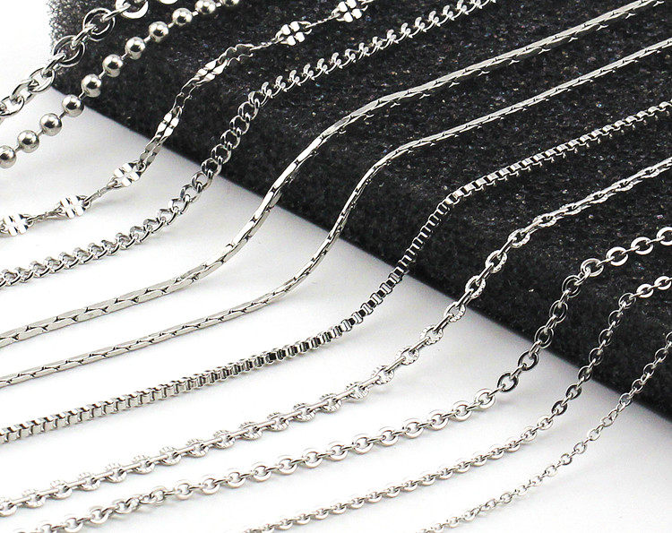 单链项链无吊坠素链替换链子配饰毛衣链裸链锁骨链