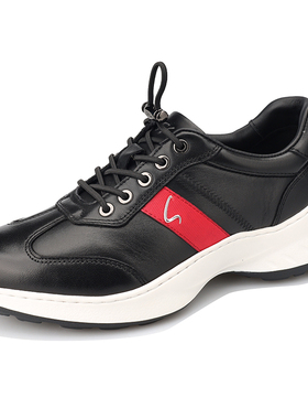 沙驰男鞋男女同款新款专柜正品白色时尚休闲运动鞋皮鞋Y12C7N0399