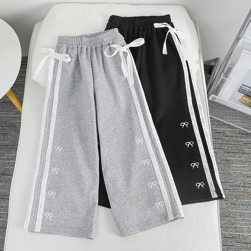 女童裤子春秋儿童外穿宽松直筒休闲卫裤秋季女孩中大童时尚阔腿裤,童装/婴儿装/亲子装,裤子,淘宝优惠券,粉丝福利购,淘宝优惠卷