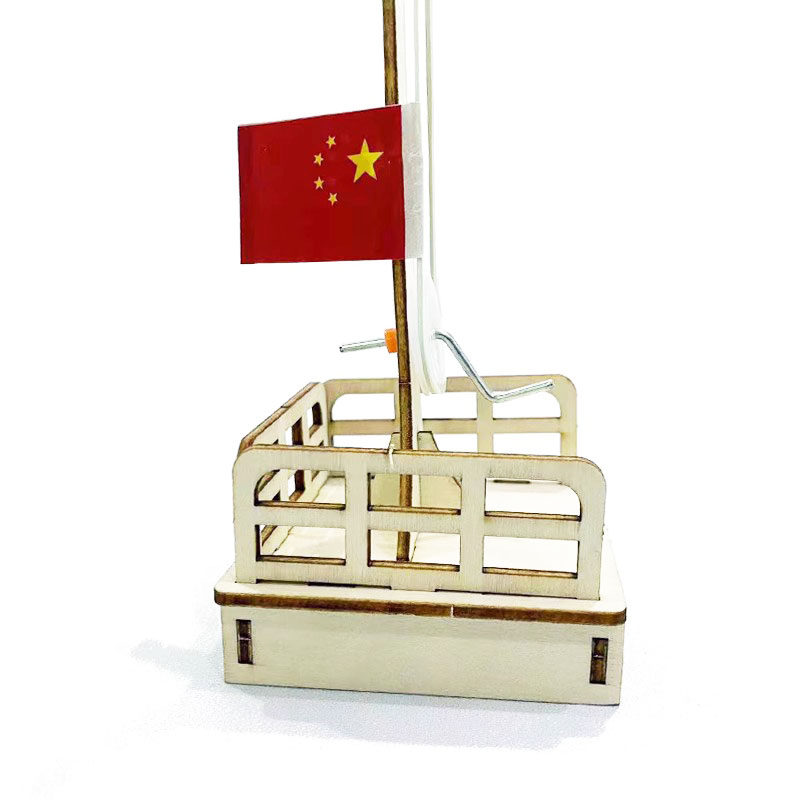 中小学益智升旗台小制作模型