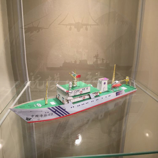 中国海监船模型立体纸模船模渔政船船模图纸远洋海警船