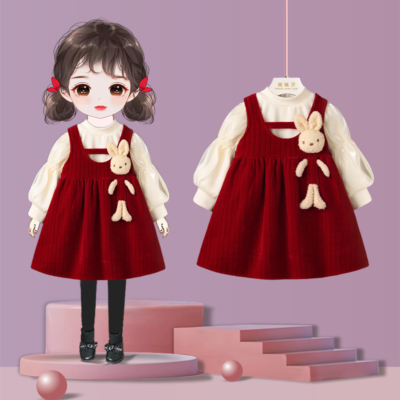 女宝洋气连衣裙儿童装公主裙