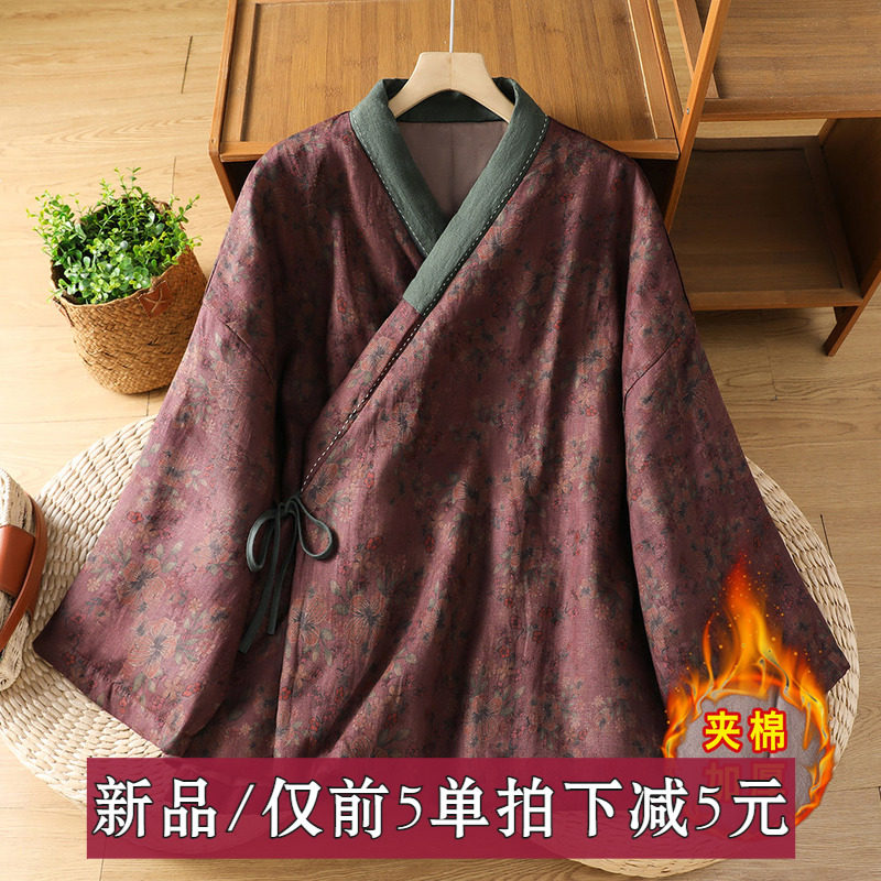 中古风棉衣时尚2026年冬季新款