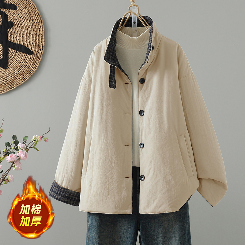 复古棉衣时尚2025年冬季新款