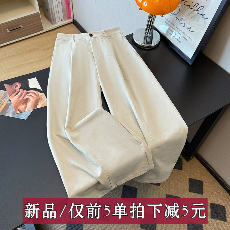 美式复古工装弯刀休闲裤女款老钱风阔腿气球裤酷飒拽姐痞帅风裤子