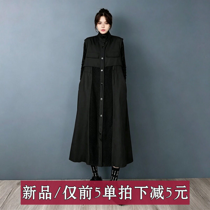 暗黑风时尚2026年冬季新款连衣裙