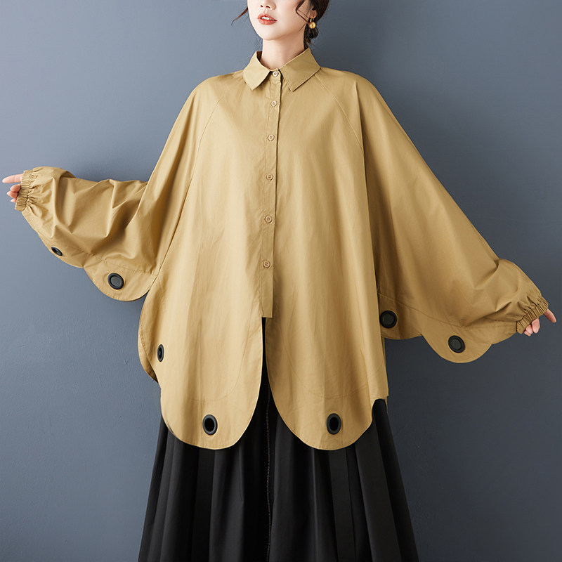 外贸小众不规则立体装饰高级感罩衫上衣宽松休闲遮肉时尚蝙蝠衫,女装/女士精品,大码内搭,淘宝优惠券,粉丝福利购,淘宝优惠卷