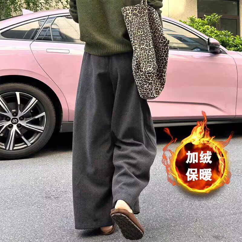 加厚毛呢阔腿裤子大码秋冬休闲运动卫裤今年流行梧桐裤子 长裤子,女装/女士精品,休闲裤,淘宝优惠券,粉丝福利购,淘宝优惠卷