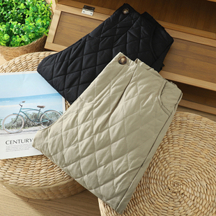 加绒加厚高腰宽松直筒保暖棉裤 轻薄裤 2025年新款 冬外穿时尚 女裤