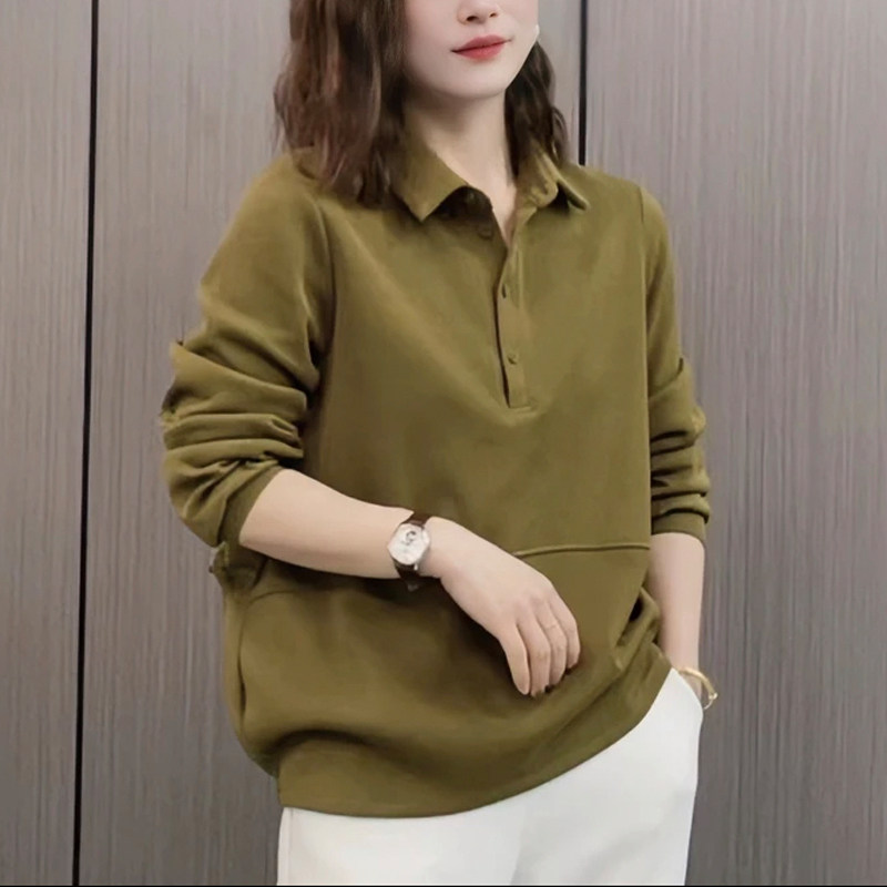 妈妈POLO领长袖休闲T恤薄利多销