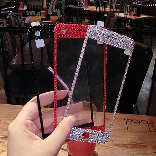 适用于苹果7 plus钢化膜iphone7手机前贴膜8奢华水钻6S全屏覆盖SE