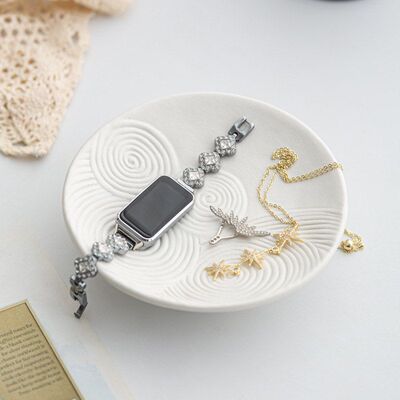 复古陶瓷首饰盘新款创意北欧个性托盘客厅收纳盘玄关钥匙盘子摆件