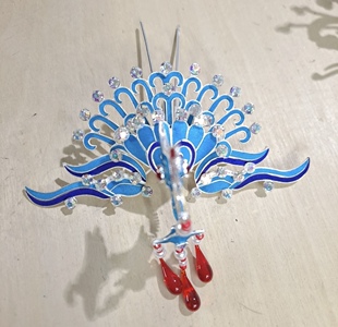 新款点稠头饰正凤老旦小中凤点稠亮钻戏曲舞台越剧黄梅戏古装汉服