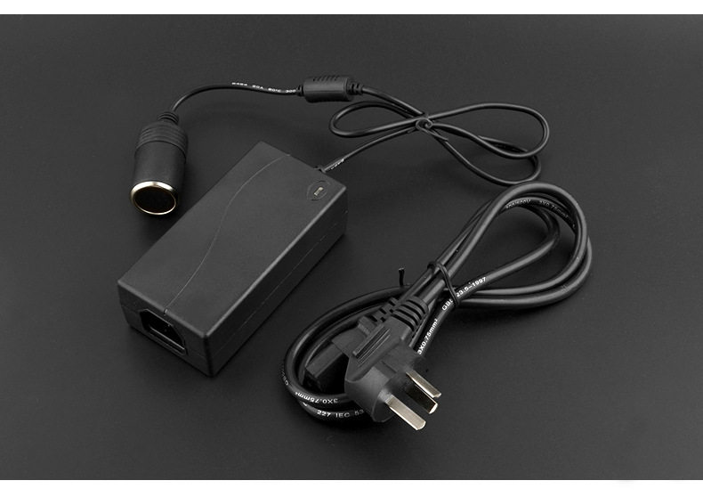 60W逆变器电源转换器车载220V转12V5A点烟器插头适配器车用转家用