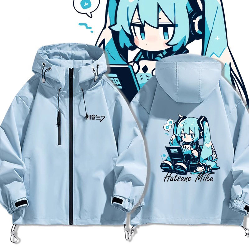 初音未来外套元气机能少女动漫周边夹克二次元冲锋衣男女秋冬衣服