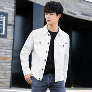 春秋帅t小码男装S号XS码牛仔外套男青年短款修身矮个子夹克潮160