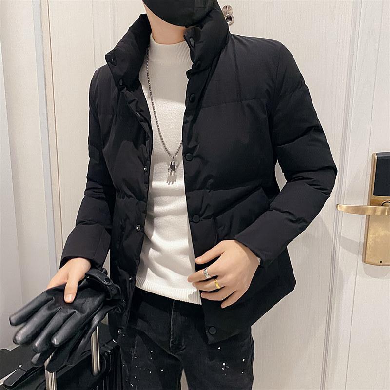 冬季S小码棉衣男矮个子XS号修身羽绒棉服社会青年短款紧身外套155