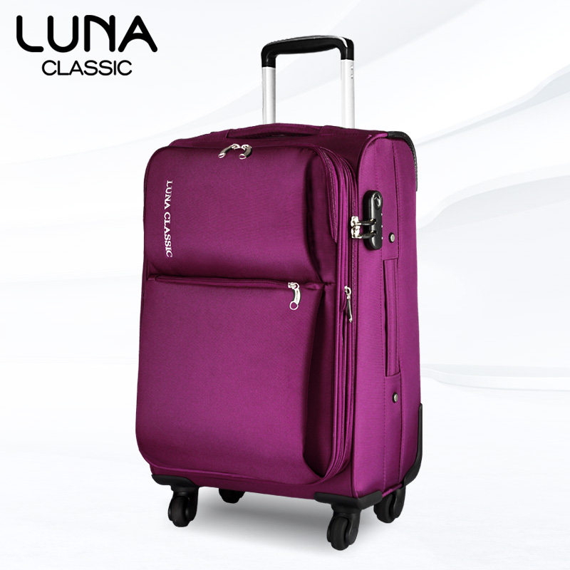 卢纳 拉杆箱万向轮登机箱包20行李箱女男24牛津布密码旅行箱28寸