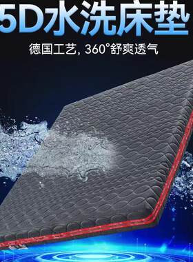 可水洗3d空气聚酯纤维床垫透气防潮全拆式静音护脊无胶水可定制