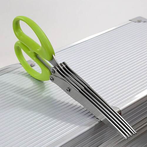 耐用塑柄碎纸剪辅食葱剪进口钢