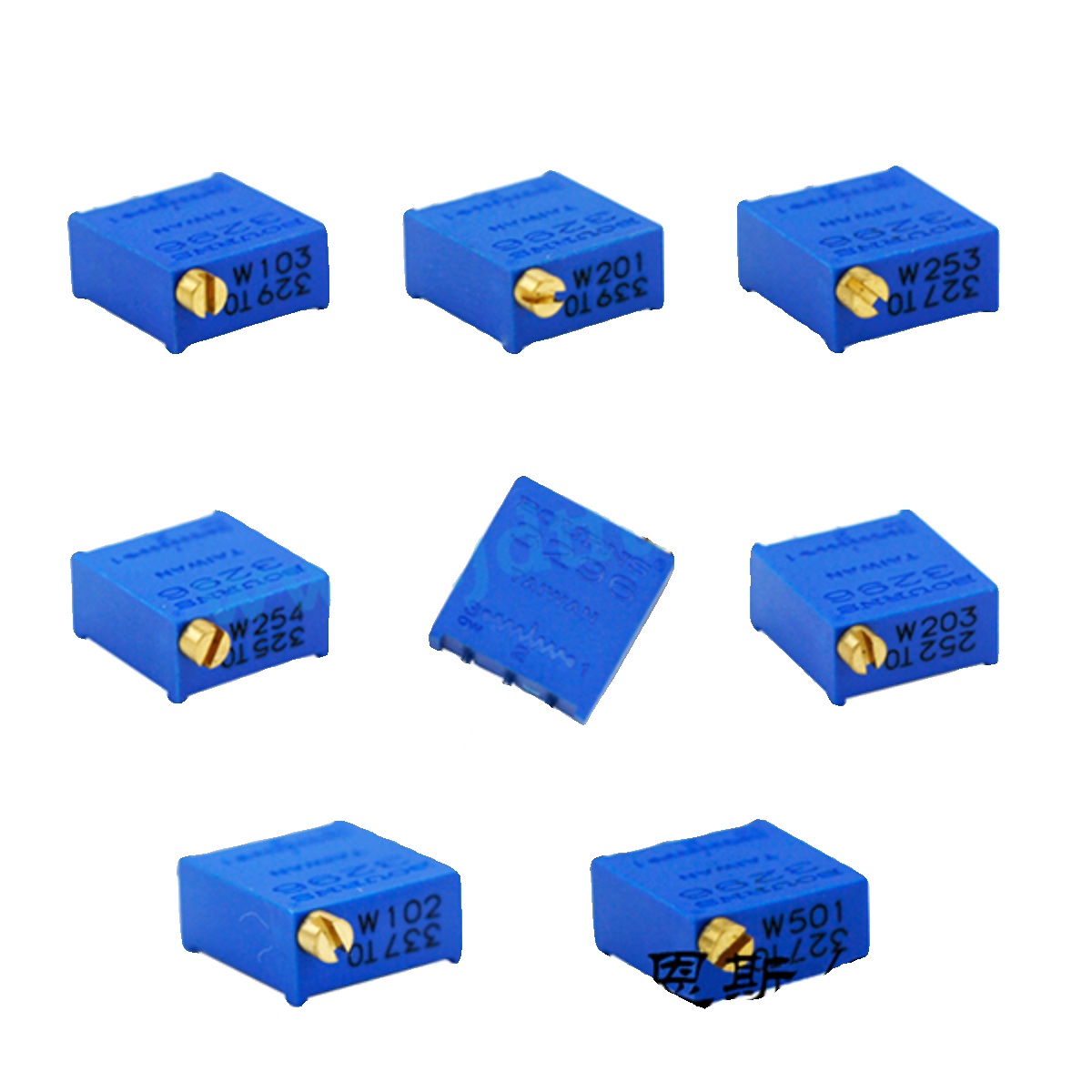 可调电位器3296系列 伯恩斯精密可调电阻1万欧 直插密封型