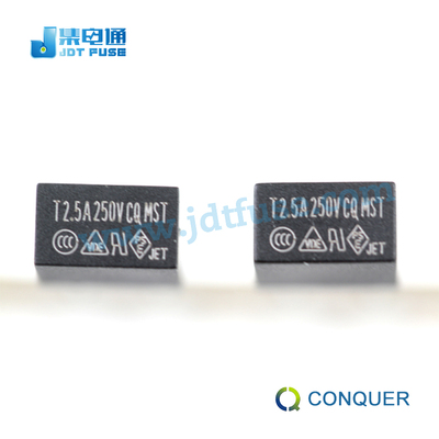 Conquer/功得方形微小型保险丝MST 2.50 T2.5A /250V慢断塑封8*4