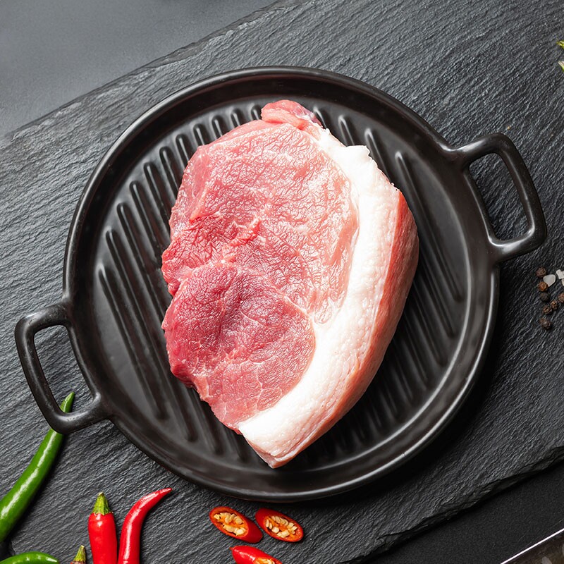 【四斤装】黑猪腿肉前夹肉新鲜土猪肉夹心肉后腿肉后上肉生猪肉