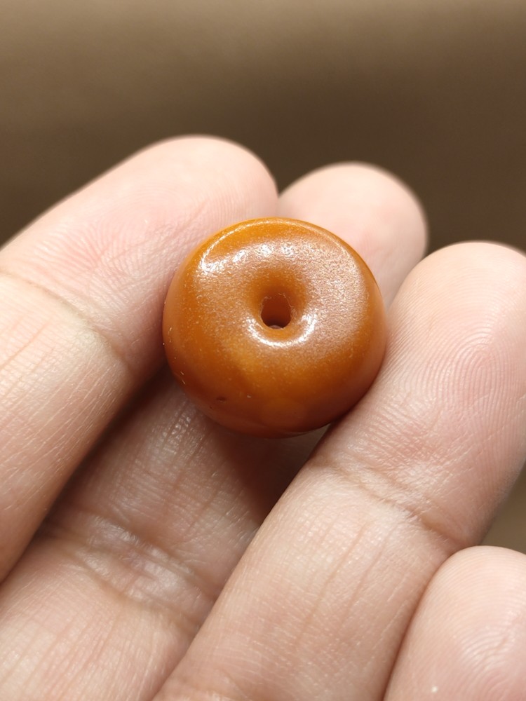 2*10.4毫米 老蜜蜡墩子 满蜜满蜡 包浆厚实 保真 包邮